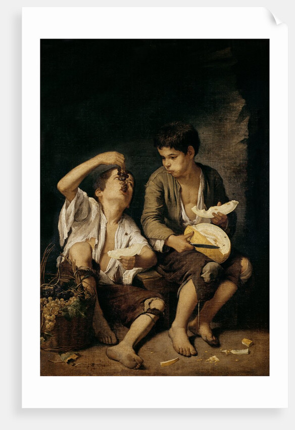 Two Children Eating a Melon and Grapes, 1645-46 by Bartolome Esteban Murillo