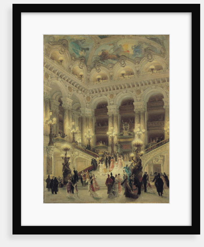 The Staircase of the Opera, 1877 by Louis Beroud