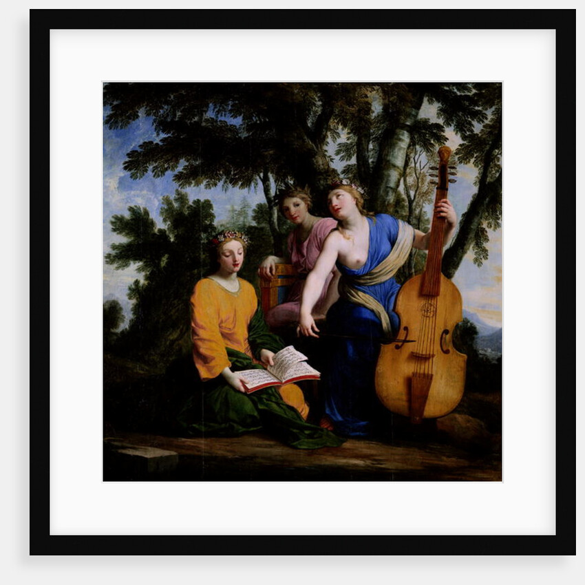 The Muses Melpomene, Erato and Polymnia, 1652-55 by Eustache Le Sueur