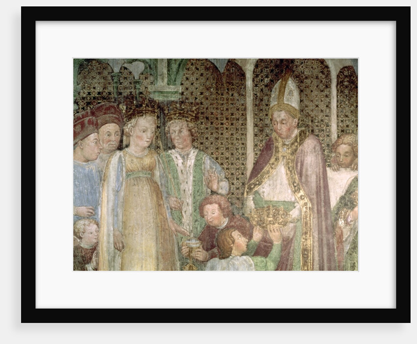 Queen Theodolinda and Pope Gregory the Great Exchanging Gifts, 1444 by Zavattari Family