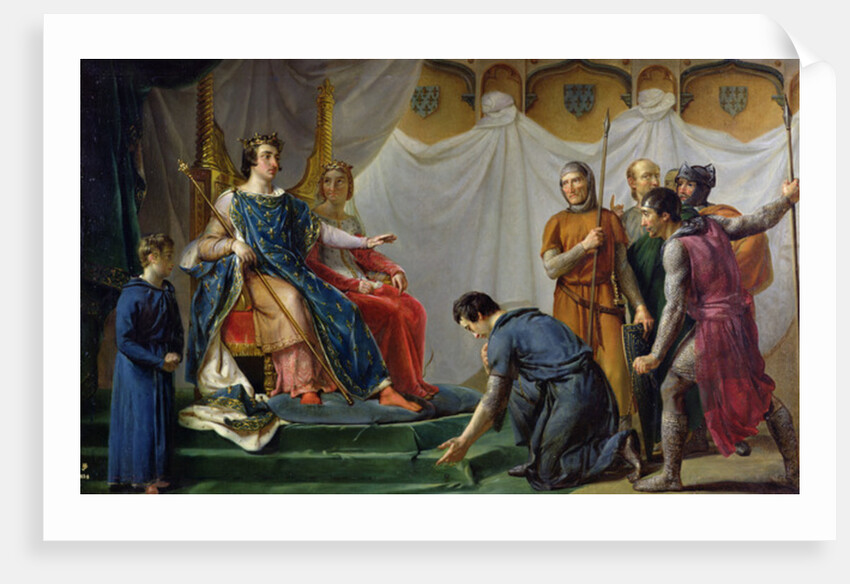 St. Louis Pardonning Mauclerc by Georges Rouget