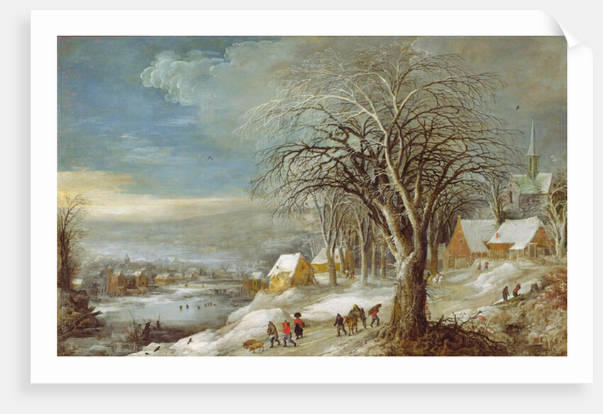 Winter Landscape by Joos or Josse de The Younger Momper