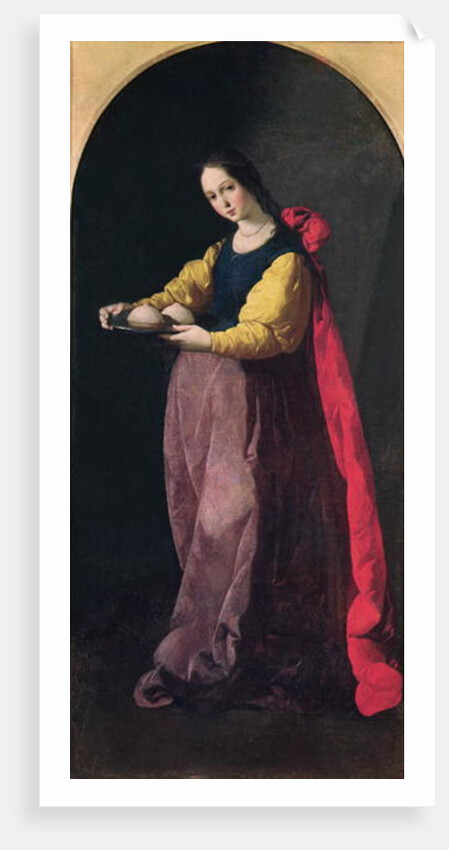 St. Agatha by Francisco de Zurbaran