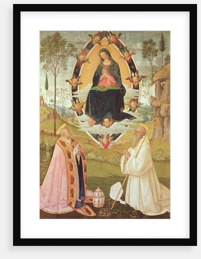 Virgin in Glory with St. Gregory and St. Benedict by Bernardino di Betto Pinturicchio