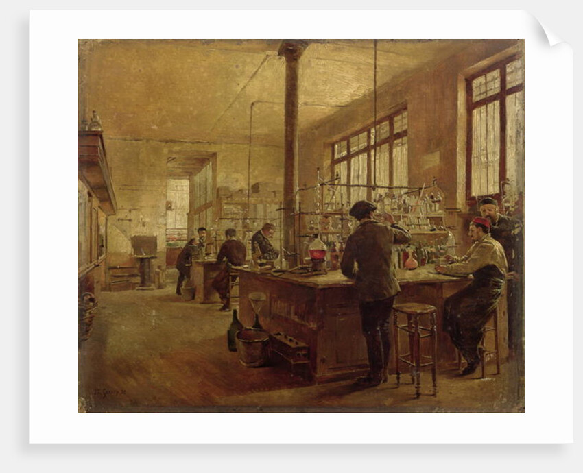 The Laboratory, 1887 by Ferdinand Joseph Gueldry