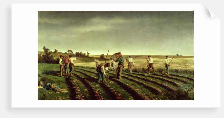 Reaping Sainfoin in Chambaudouin, 1882 by Pierre Edmond Alexandre Hedouin