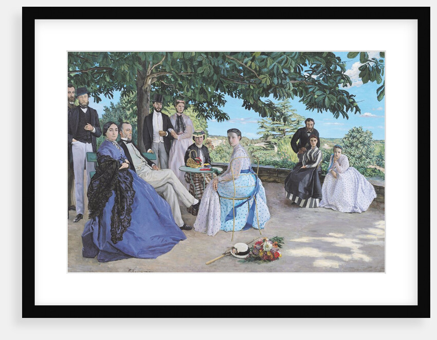Family reunion, 1867 by Jean Frederic Bazille