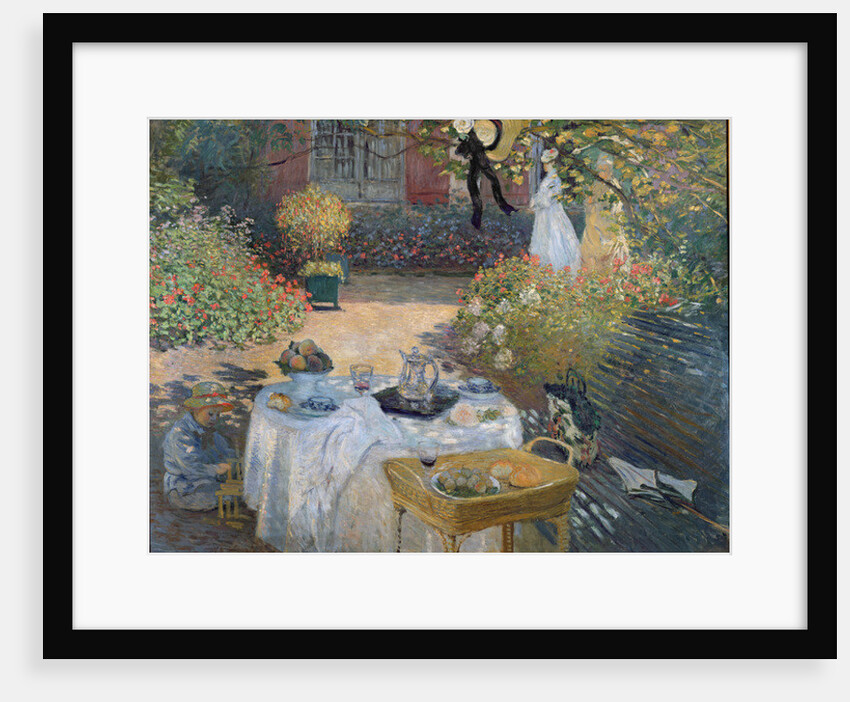 The Luncheon: Monet's garden at Argenteuil, c.1873 by Claude Monet