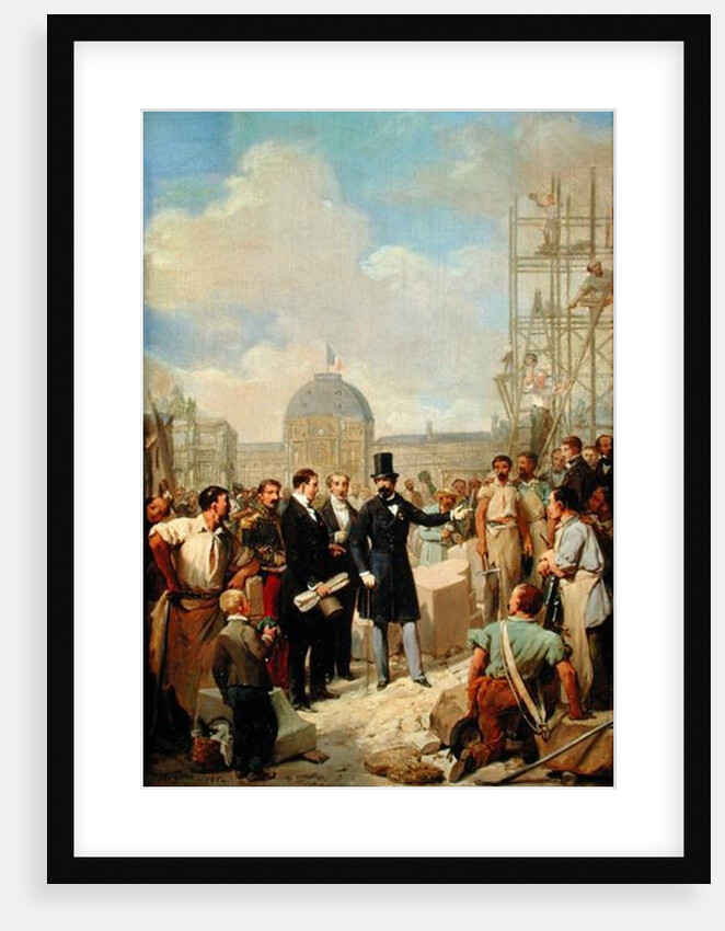Study for Napoleon III Visiting the Works at the Louvre, 1854 by Nicolas Louis Francois Gosse