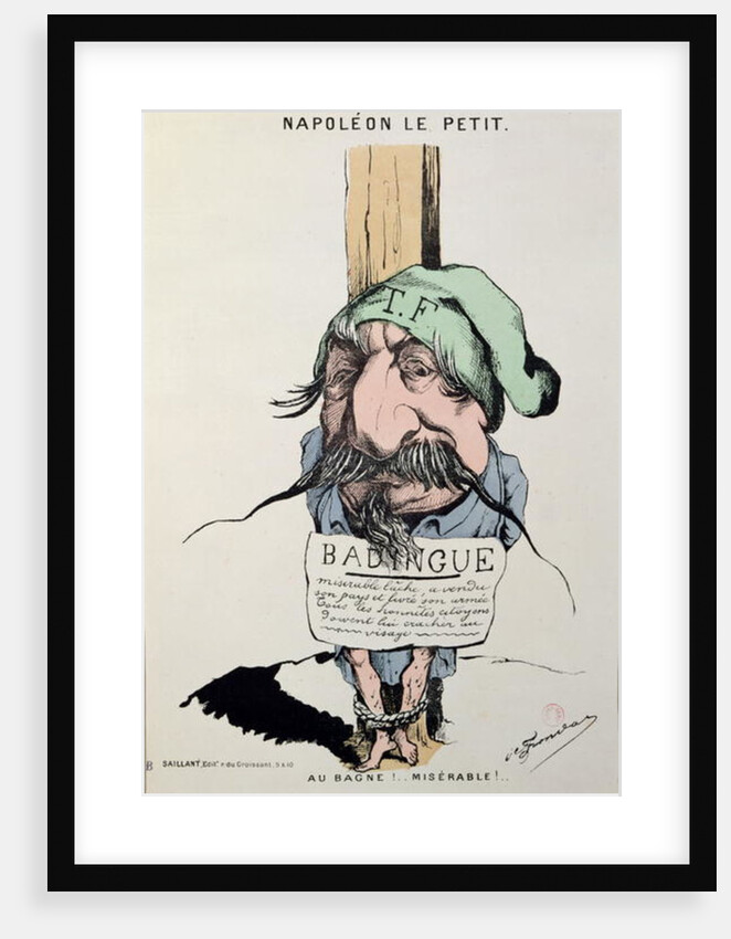 Napoleon le Petit, caricature of Louis-Napoleon Bonaparte 1870 by Charles Frondat