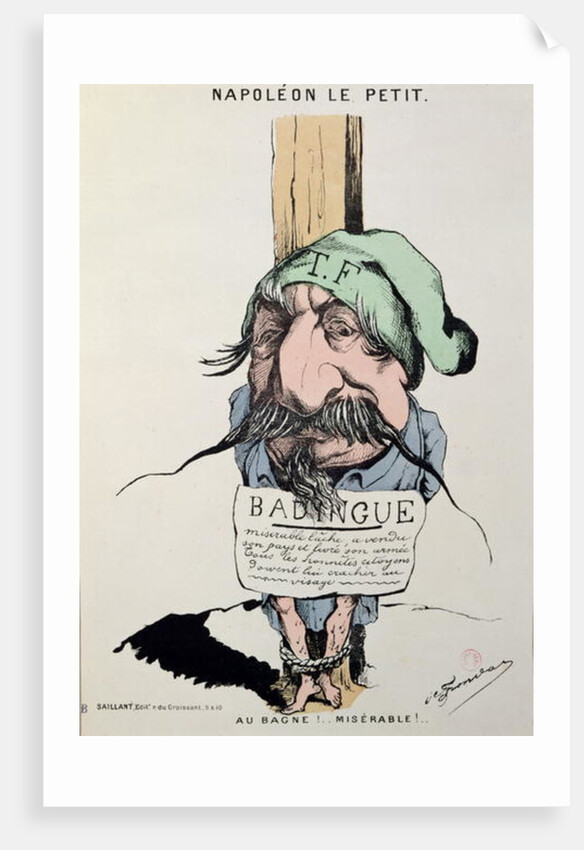 Napoleon le Petit, caricature of Louis-Napoleon Bonaparte 1870 by Charles Frondat
