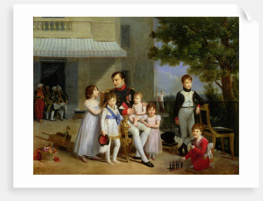 Portrait of Napoleon Bonaparte with his Nephews and Nieces on the Terrace at Saint-Cloud, 1810 by Louis Ducis