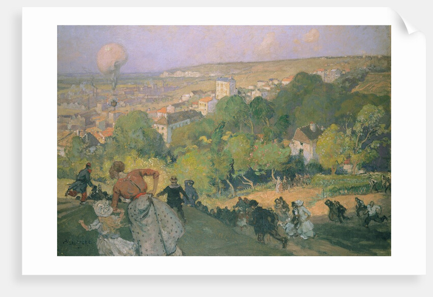 Balloon Landing at Pre St-Gervais, c.1885 by Auguste Lepere