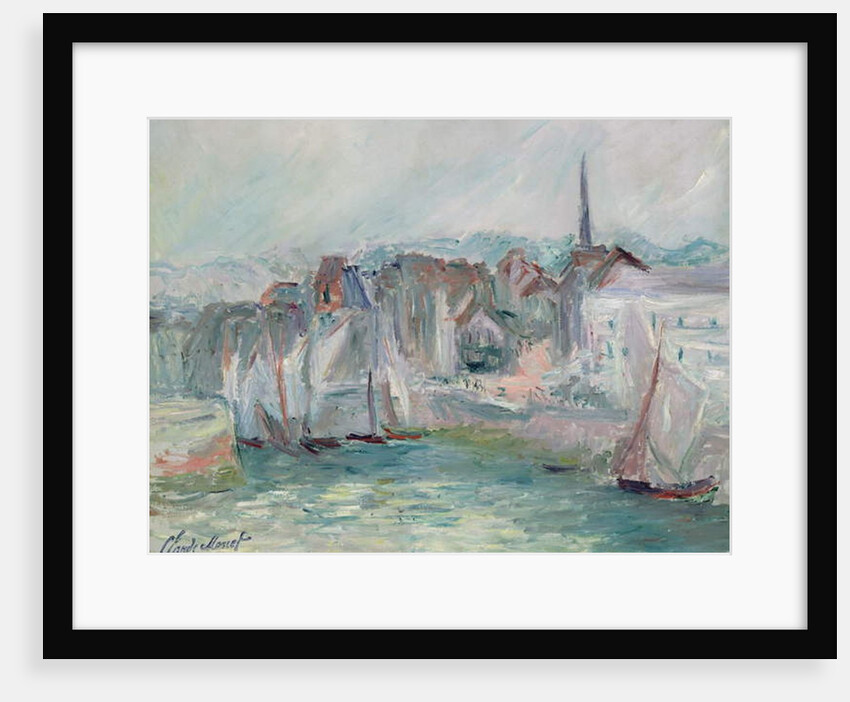 Boats in the Port of Honfleur, 1917 by Claude Monet