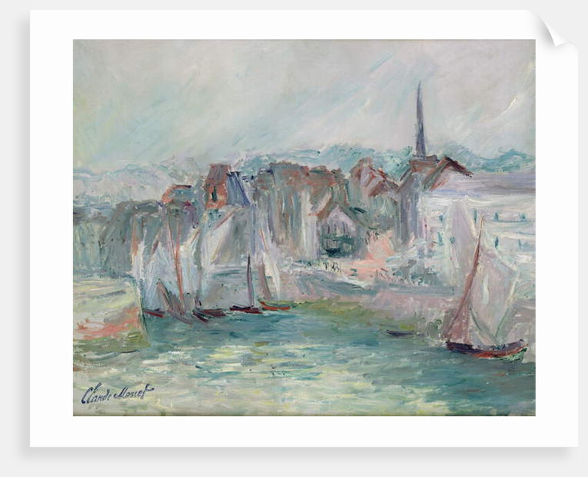 Boats in the Port of Honfleur, 1917 by Claude Monet