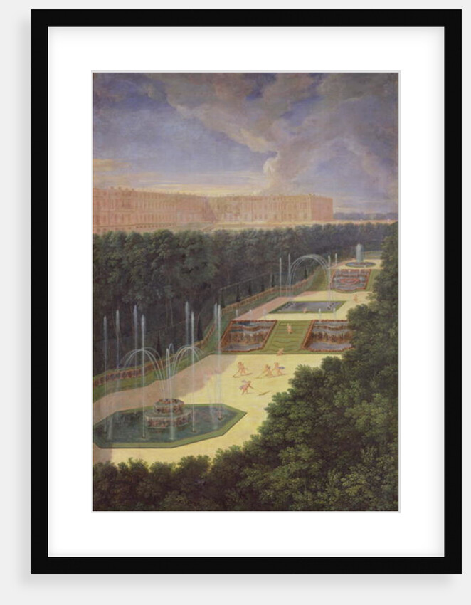 The Groves of Versailles, Perspective View of the Three Fountains with Cherubs Raking and Watering, 1688 by Jean the Younger Cotelle
