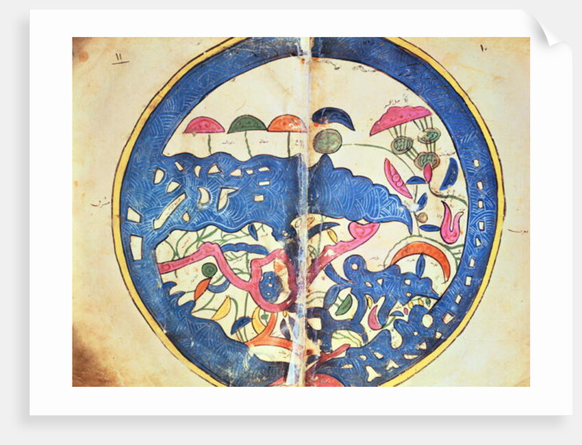 Map of Egypt, 1348 by Abu Muhammad Al-Idrisi or Edrisi