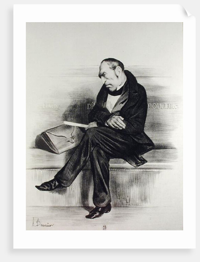 Caricature of Francois Guizot by Honore Daumier