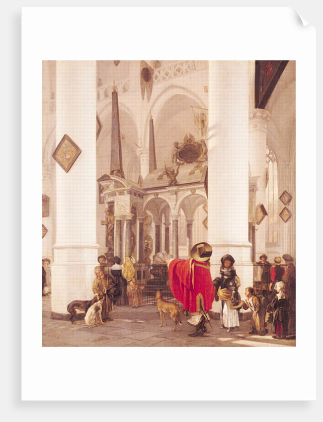 Interior of the Nieuwe Kerk, Delft, 1656 by Emanuel de Witte