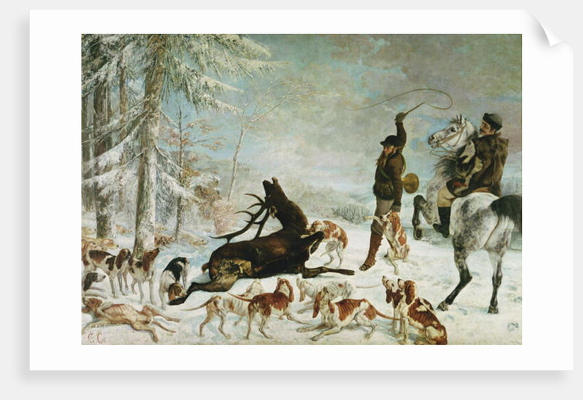 The Death of the Deer, 1867 by Gustave Courbet