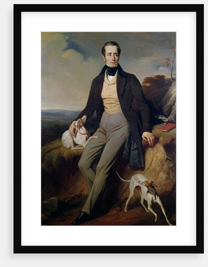 Portrait of Alphonse de Lamartine 1830 by Henri Decaisne