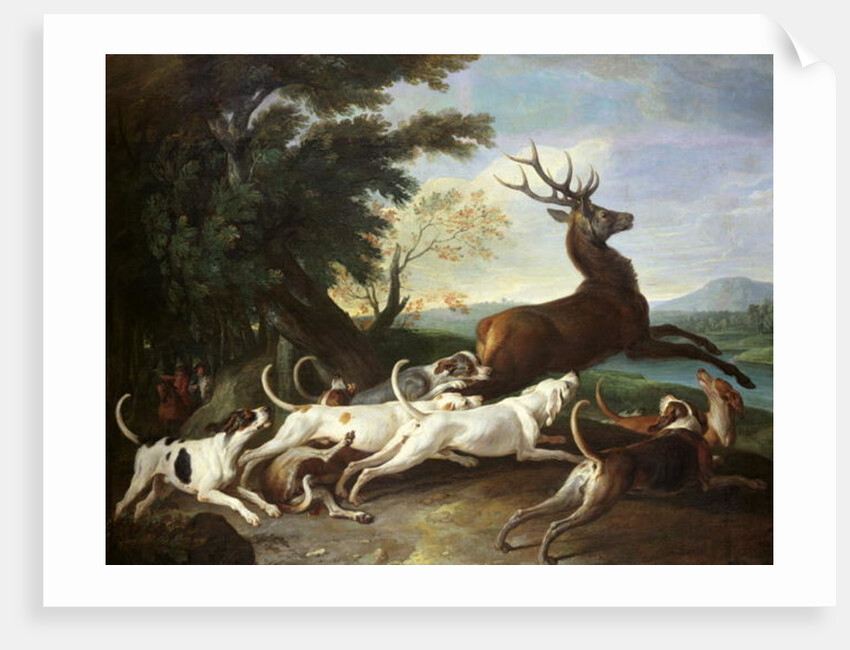 The Deer Hunt, 1718 by Alexandre-Francois Desportes