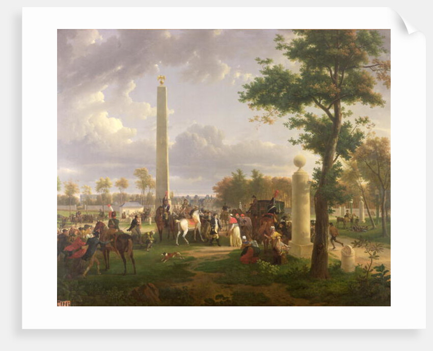 Meeting between Napoleon I and Pope Pius VII in the Forest of Fontainebleau in 1804, 1808 by Alexandre Hyacinthe Dunouy