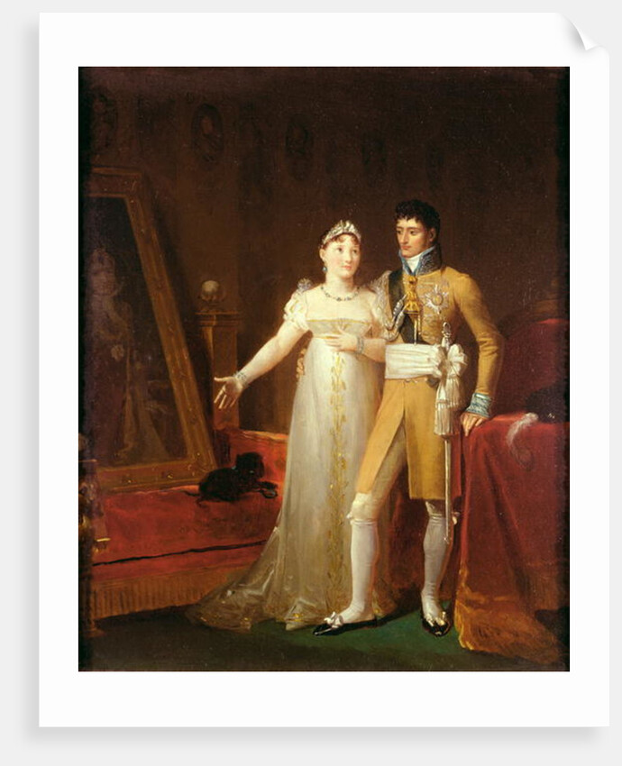 Portrait of Jerome Bonaparte and his wife Catherine of Wurtemberg by Francois Pascal Simon Baron Gerard