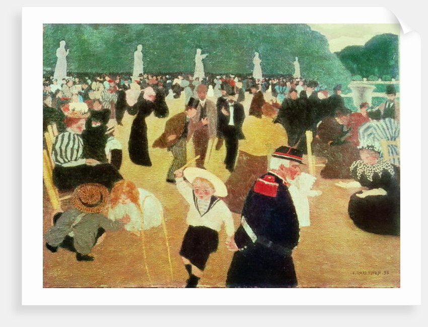 The Luxembourg Gardens, 1895 by Felix Edouard Vallotton
