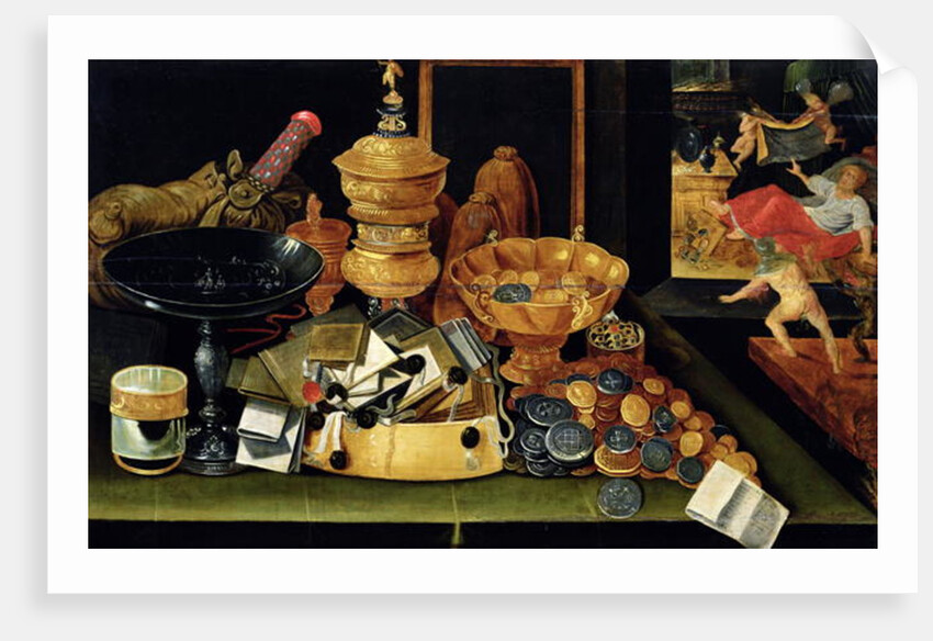 The Miser's Treasure by Flemish School