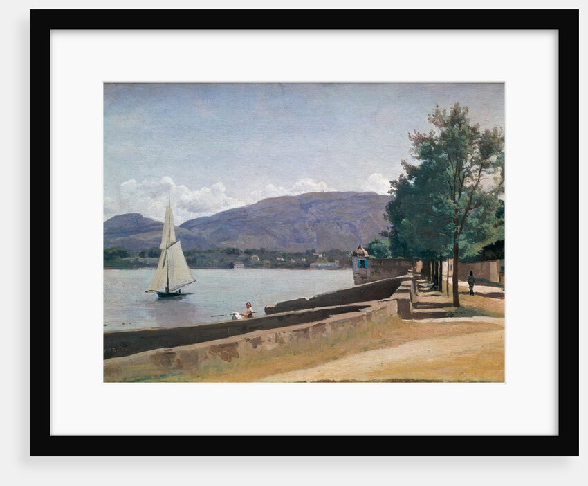 The Quai des Paquis, Geneva, c.1842 by Jean Baptiste Camille Corot