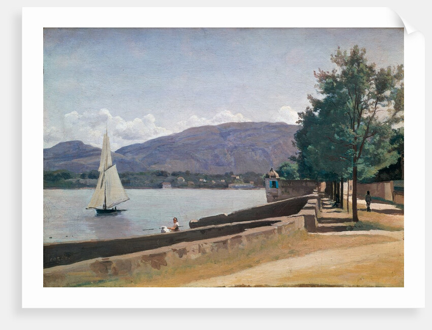 The Quai des Paquis, Geneva, c.1842 by Jean Baptiste Camille Corot