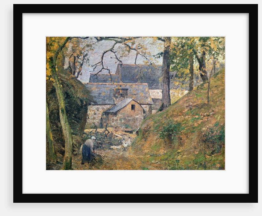 A Farm at Montfoucault, 1894 by Camille Pissarro