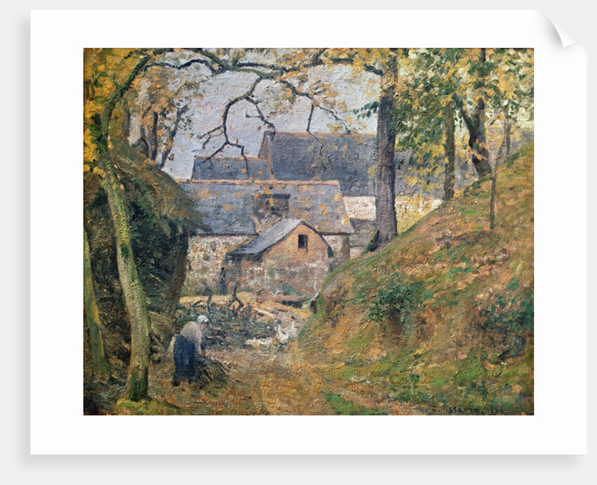 A Farm at Montfoucault, 1894 by Camille Pissarro