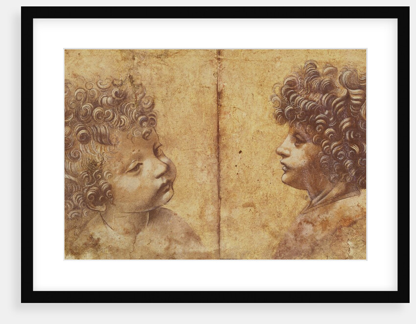 Study of a child's head by Leonardo da Vinci