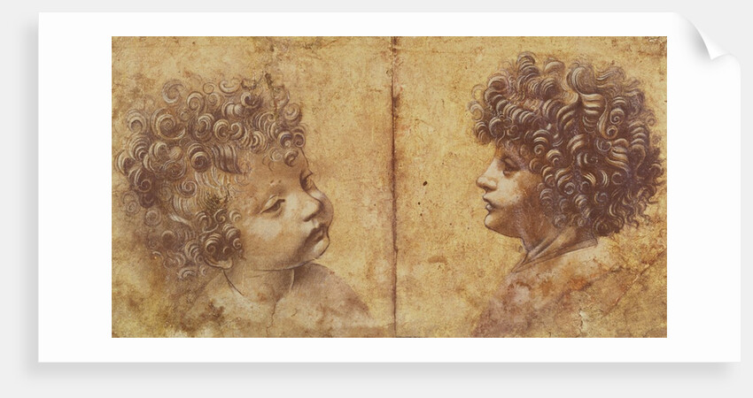 Study of a child's head by Leonardo da Vinci