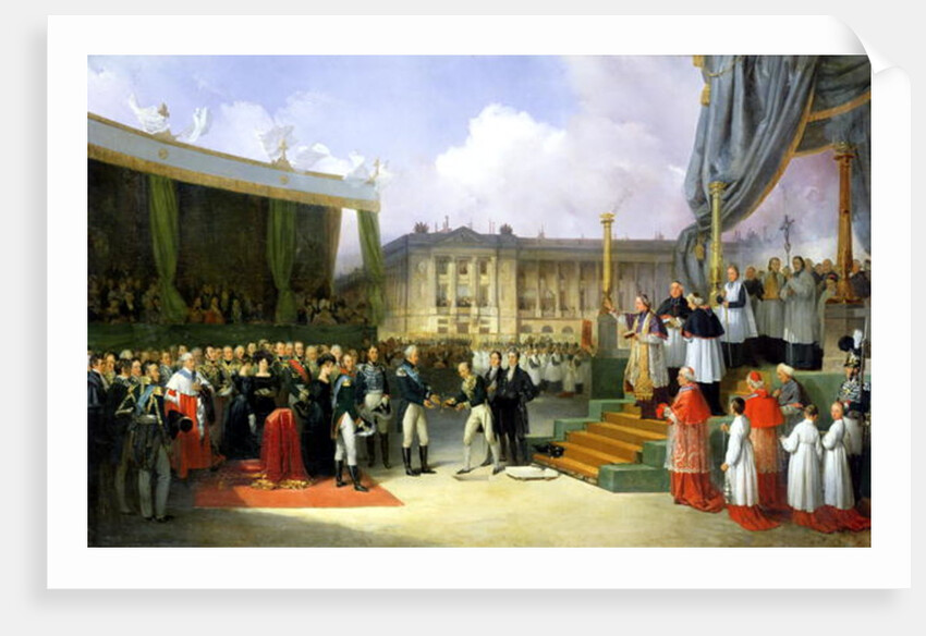 Inauguration of a Monument in Memory of Louis XVI by Charles X by Joseph Beaume