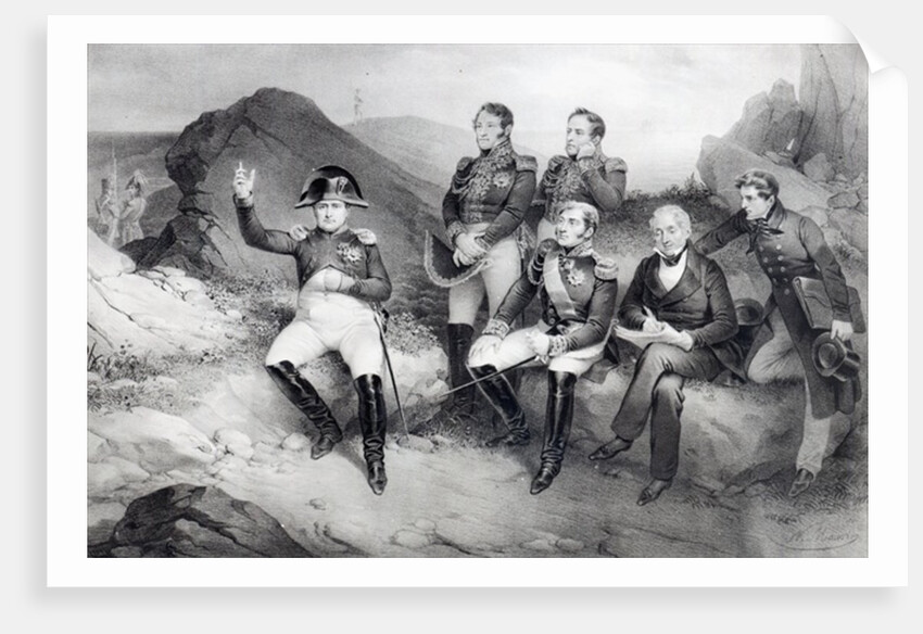 Emperor Napoleon I Dictating his Memoirs to Emmanuel Las Cases on St. Helena, 1860 by Nicolas Eustache Maurin