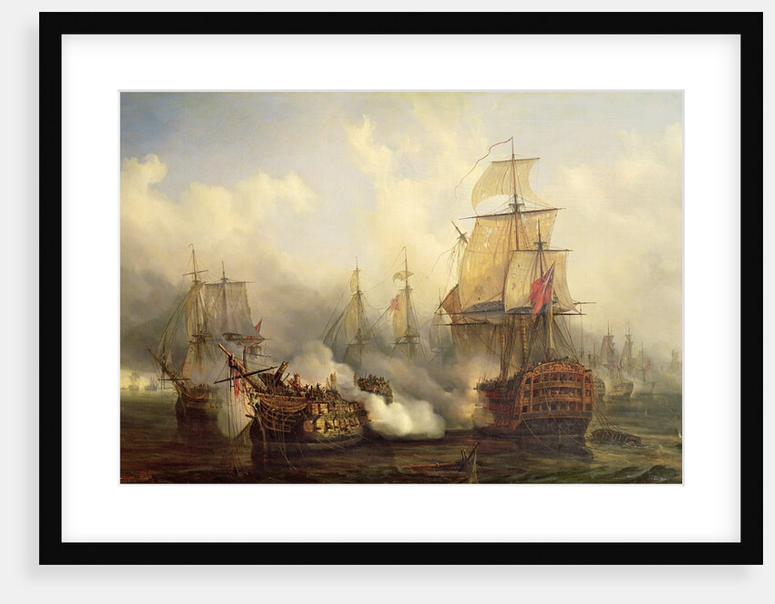 The Redoutable at Trafalgar, 21st October 1805 by Auguste Etienne Francois Mayer