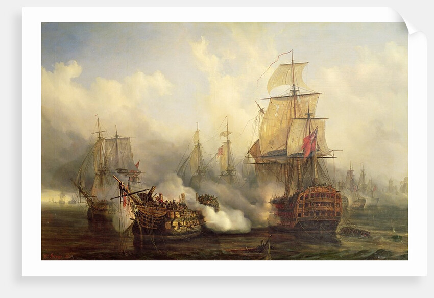 The Redoutable at Trafalgar, 21st October 1805 by Auguste Etienne Francois Mayer
