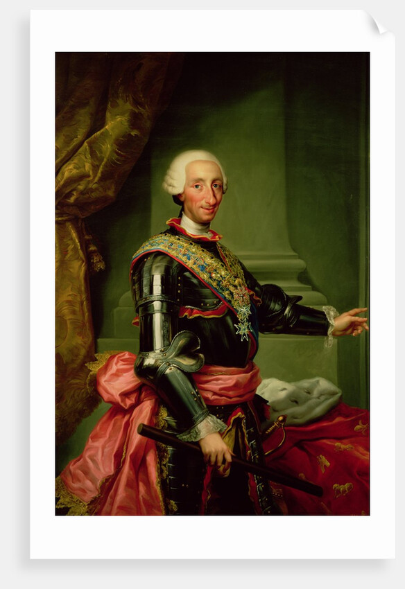 Portrait of Charles III c.1761 by Anton Raphael Mengs