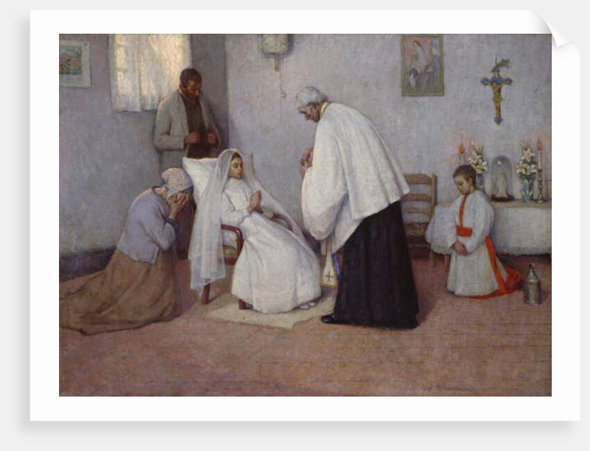 Communion in Extremis, 1889 by Henri Eugene Augustin Le Sidaner