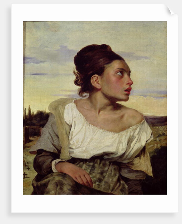Young Orphan in the Cemetery, 1824 by Ferdinand Victor Eugene Delacroix