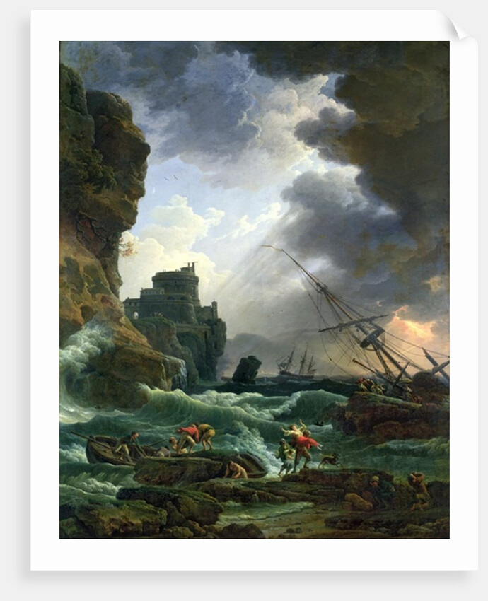 The Storm, 1777 by Claude Joseph Vernet