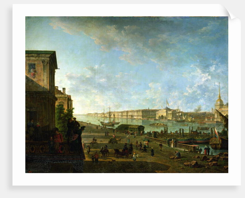 The Admiralty and the Winter Palace viewed from the Military College, 1794 by Fedor Yakovlevich Alekseev