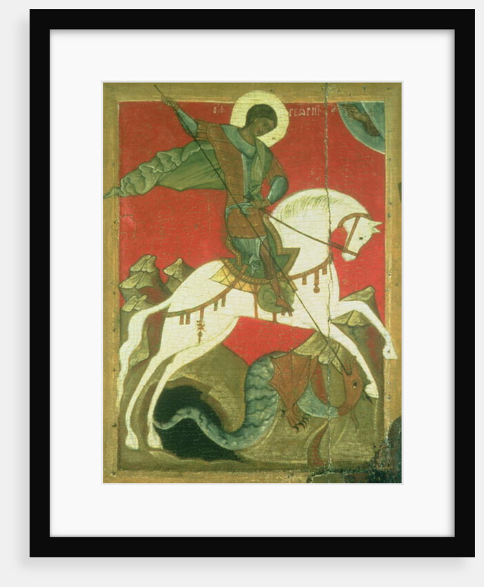 Icon of St. George and the Dragon by Novgorod School