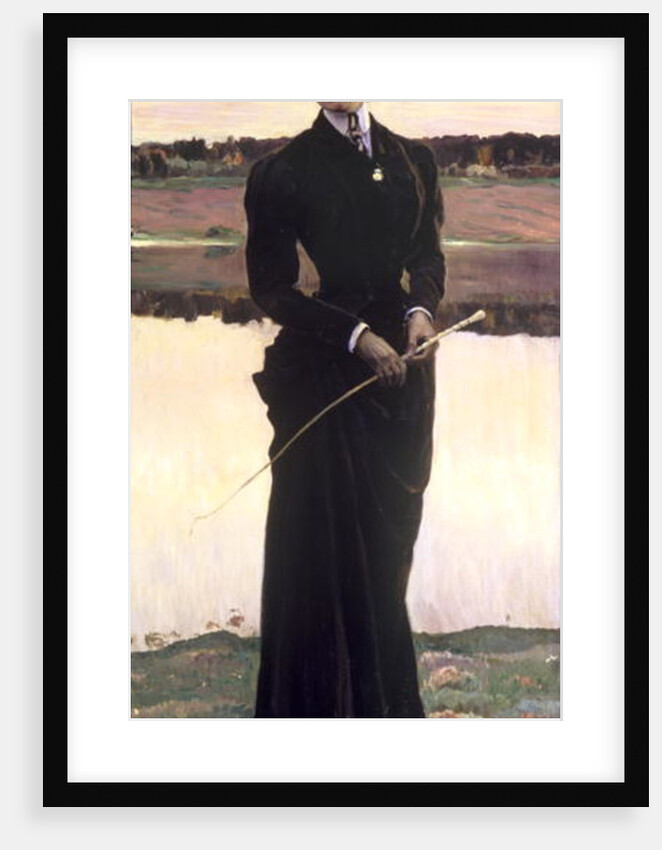 Portrait of Olga Nesterova or, Woman in a Riding Habit, 1906 by Mikhail Vasilievich Nesterov