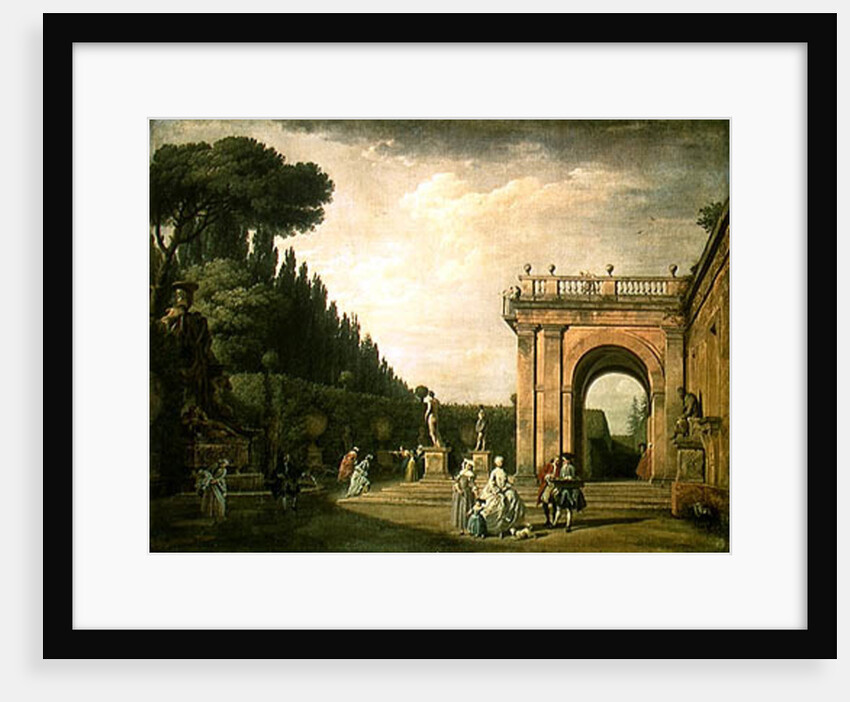 The Gardens of the Villa Ludovisi, Rome, 1749 by Claude Joseph Vernet