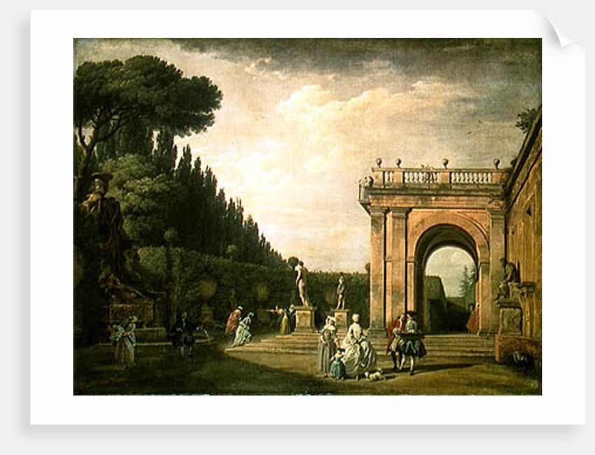The Gardens of the Villa Ludovisi, Rome, 1749 by Claude Joseph Vernet