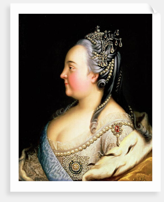 Portrait of Elizabeth Petrovna Empress of Russia, c.1768 by Heinrich Buchholz